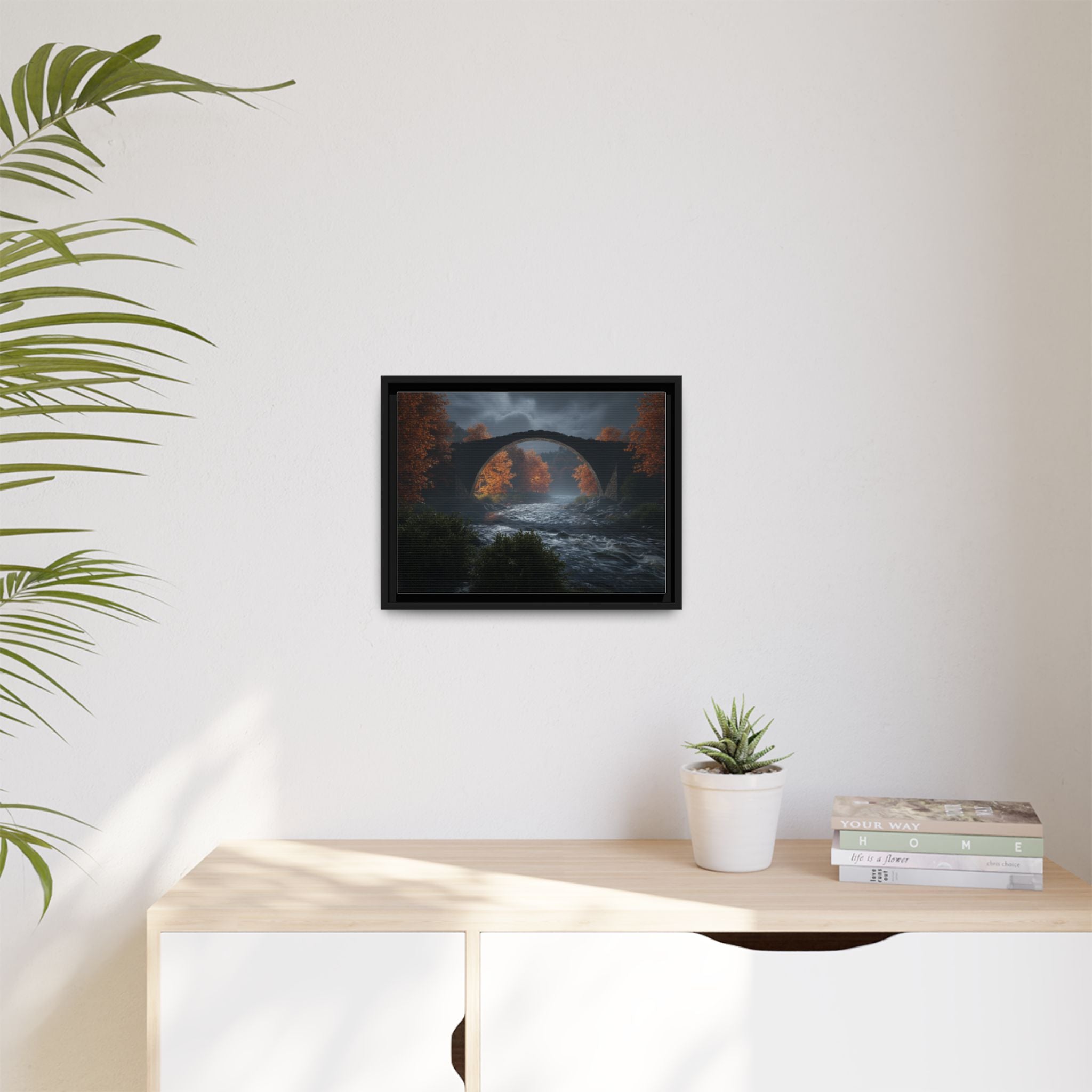 Framed Matte Canvas Print — Devil's Bridge