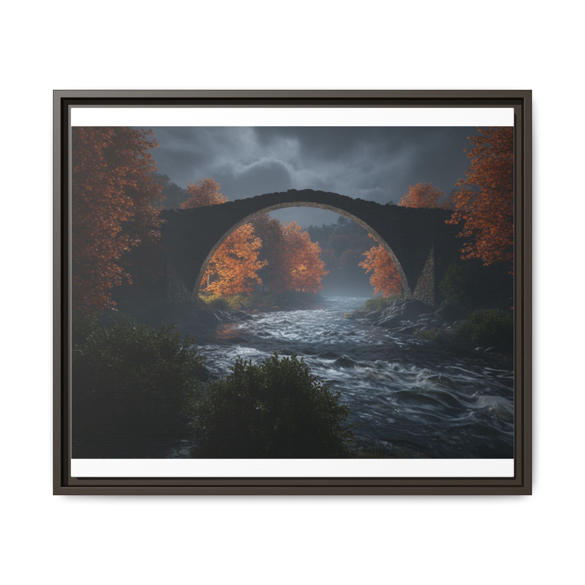 Framed Matte Canvas Print — Devil's Bridge