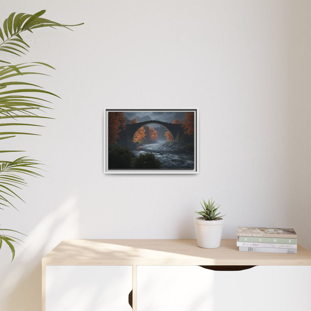 Framed Matte Canvas Print — Devil's Bridge