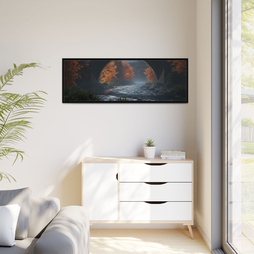 Framed Matte Canvas Print — Devil's Bridge