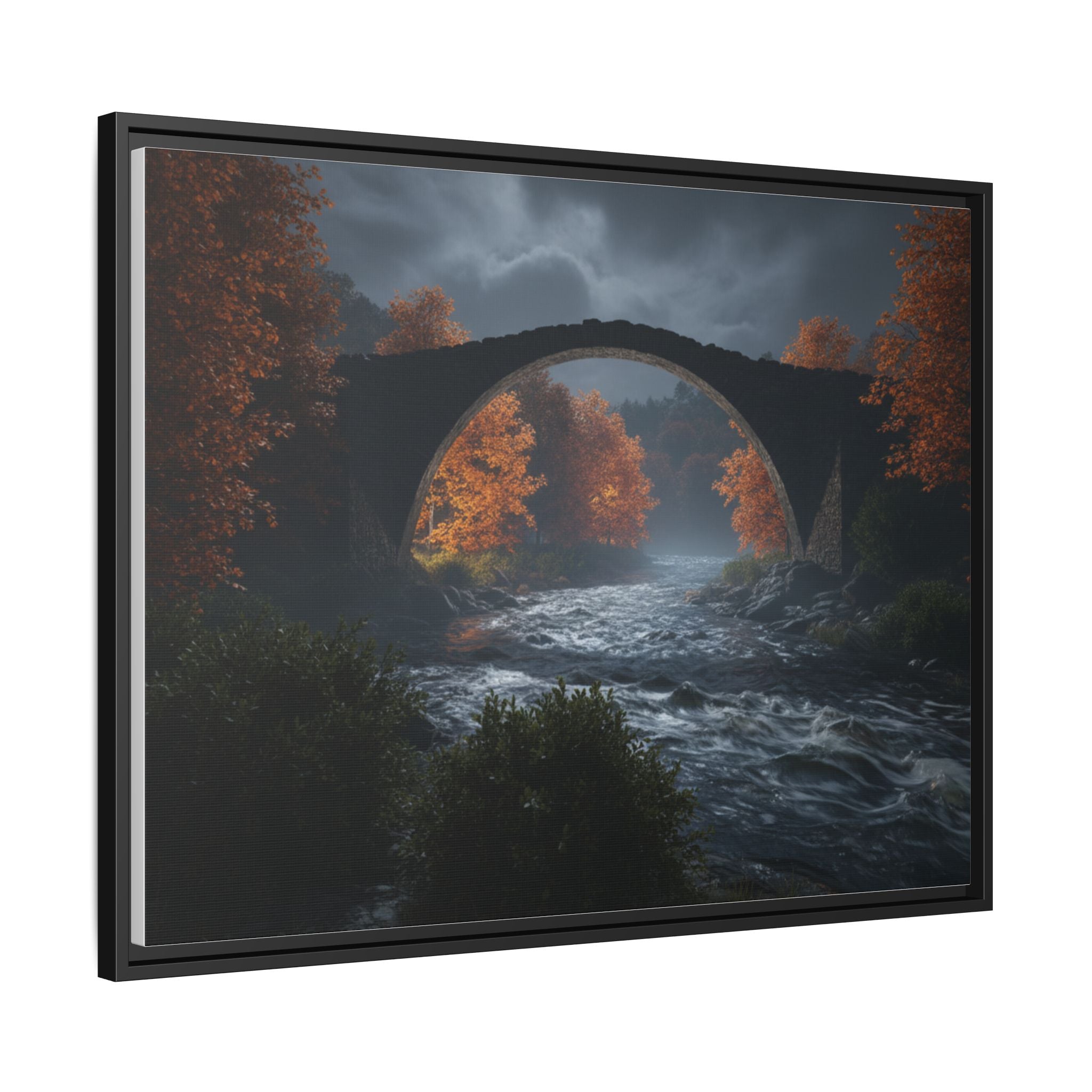 Framed Matte Canvas Print — Devil's Bridge