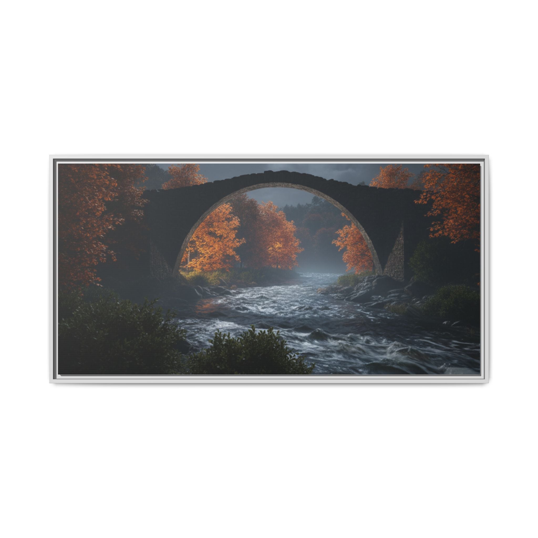 Framed Matte Canvas Print — Devil's Bridge