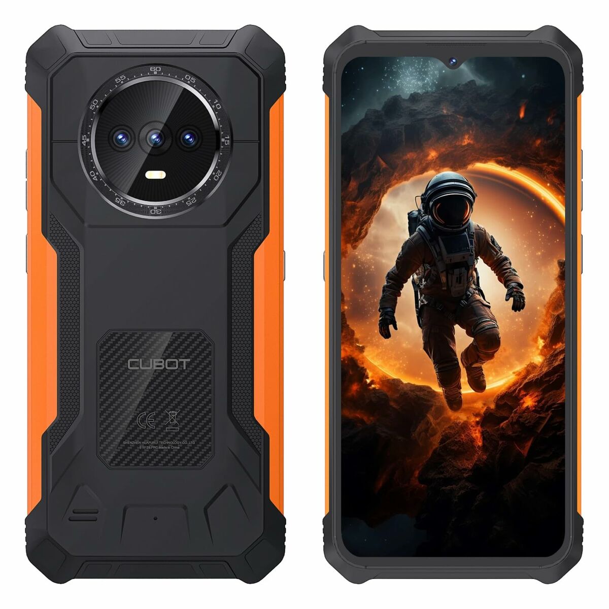 Smartphone Cubot King Kong ES 6,5" UNISOC T606 6 GB RAM 128 GB Negro , naranja-3