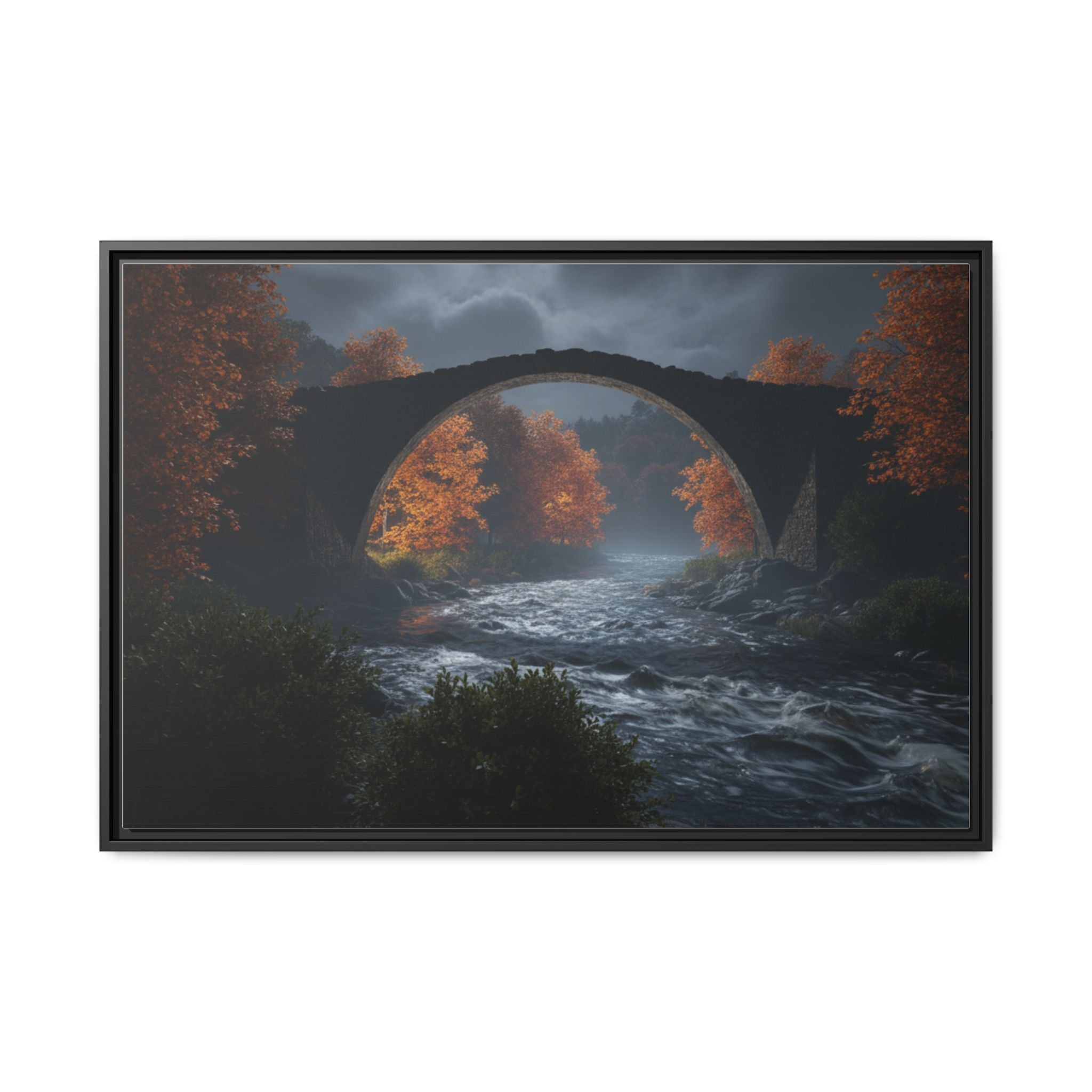 Framed Matte Canvas Print — Devil's Bridge
