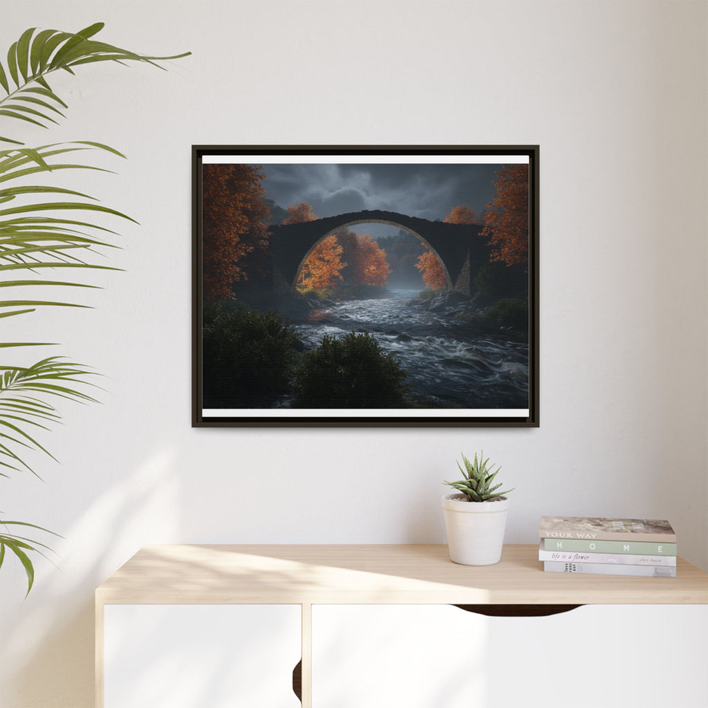 Framed Matte Canvas Print — Devil's Bridge