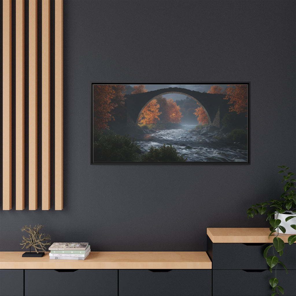 Framed Matte Canvas Print — Devil's Bridge