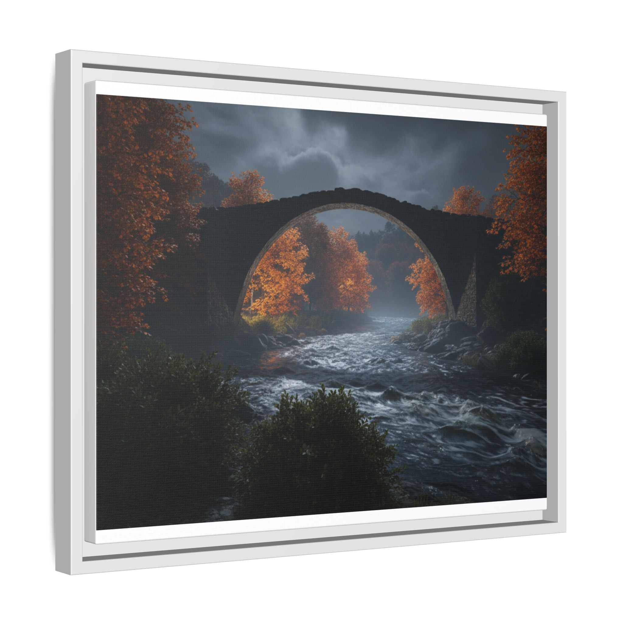 Framed Matte Canvas Print — Devil's Bridge