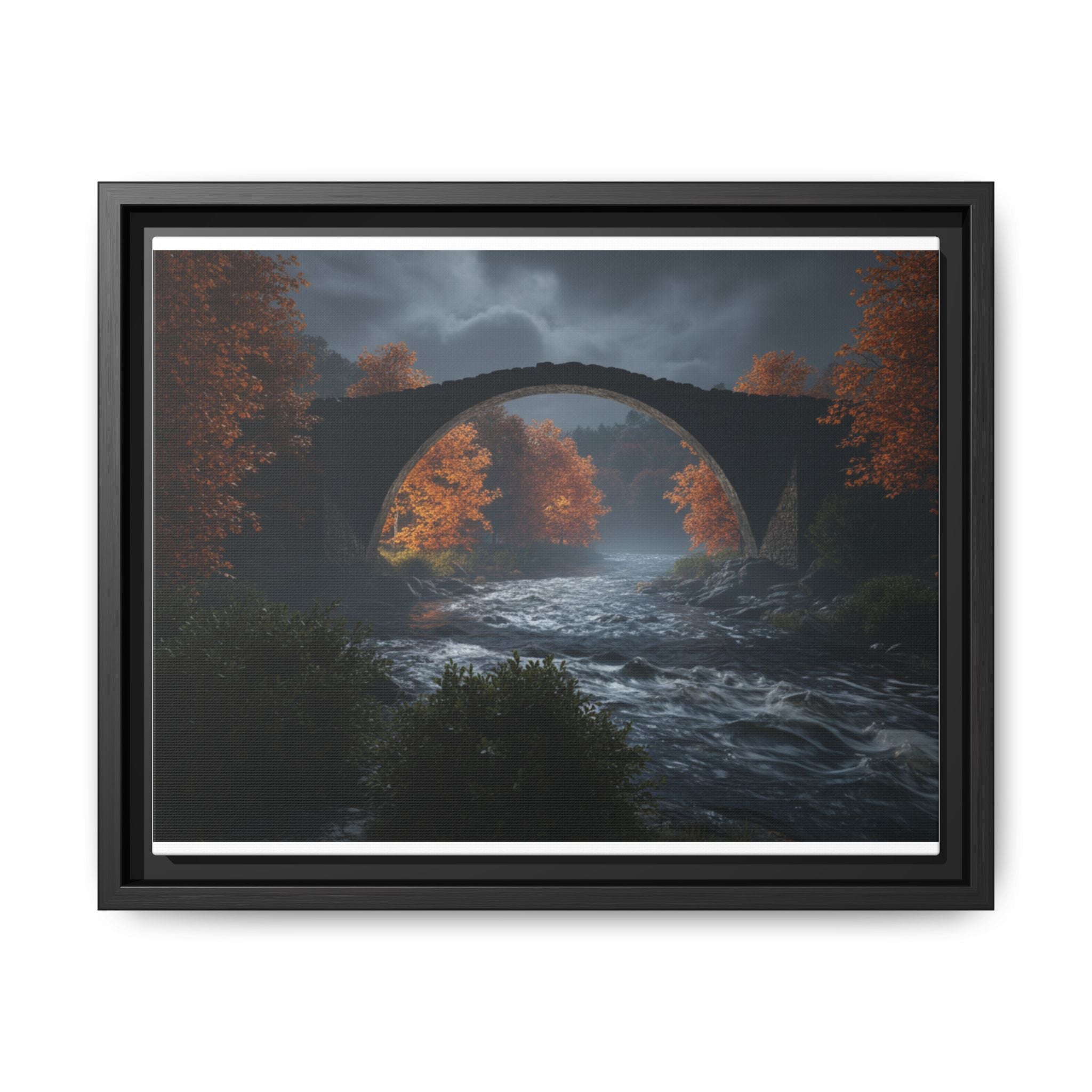 Framed Matte Canvas Print — Devil's Bridge