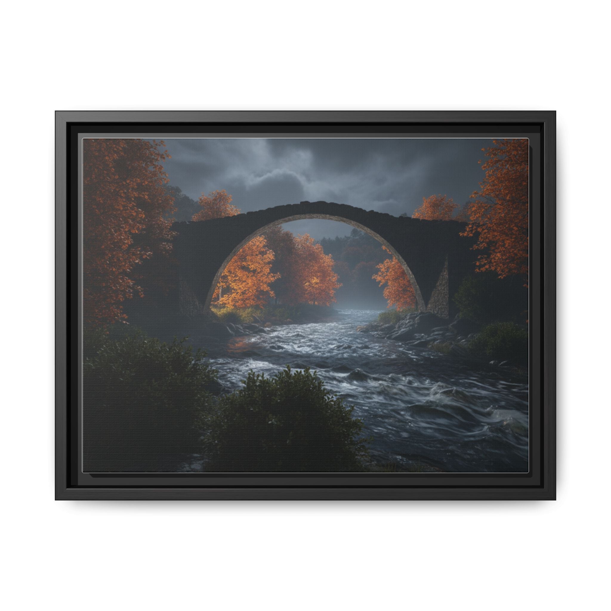 Framed Matte Canvas Print — Devil's Bridge