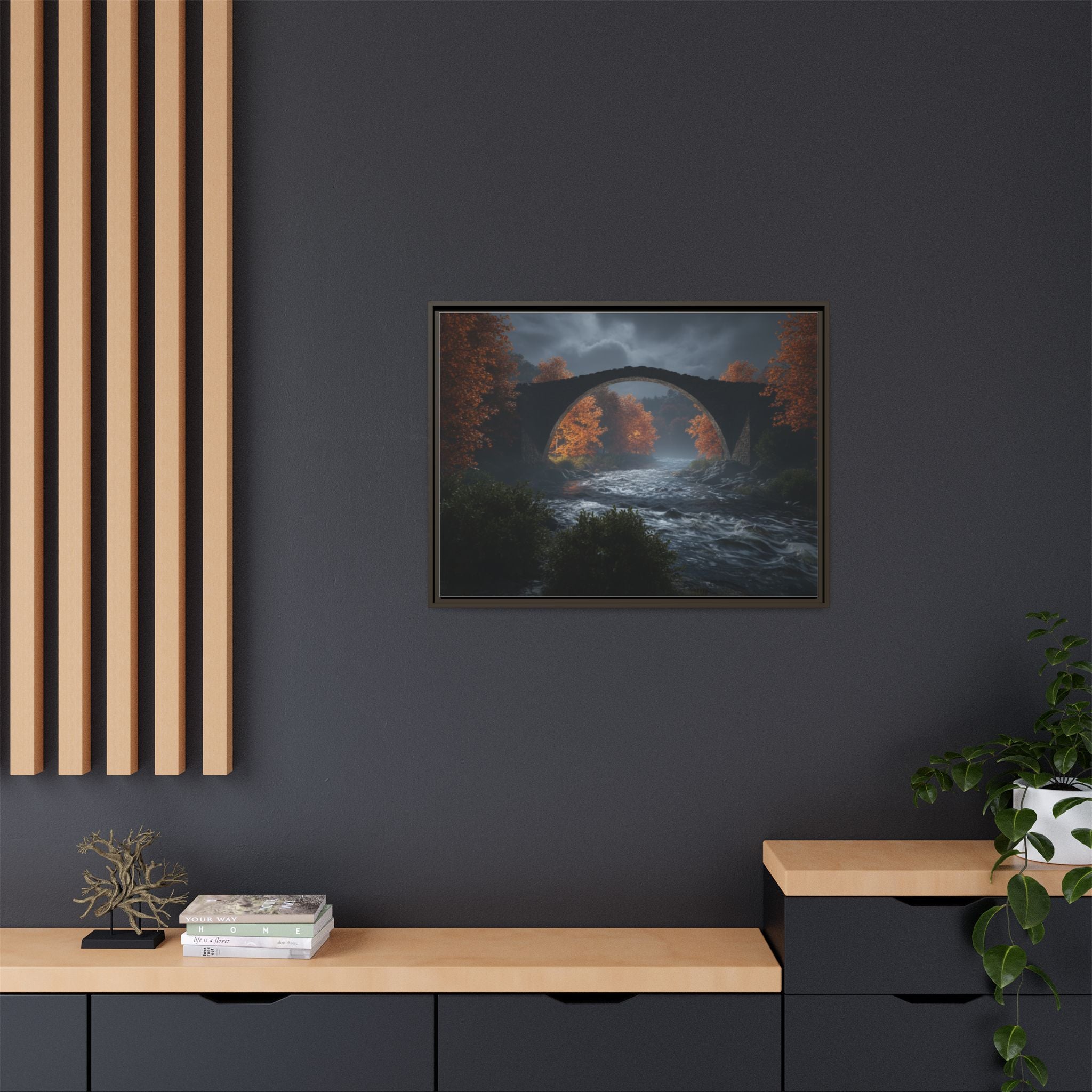 Framed Matte Canvas Print — Devil's Bridge