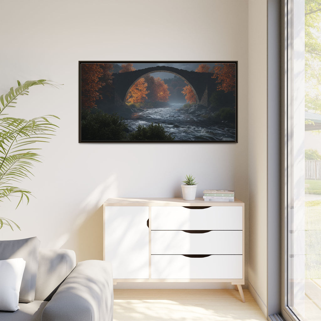 Framed Matte Canvas Print — Devil's Bridge