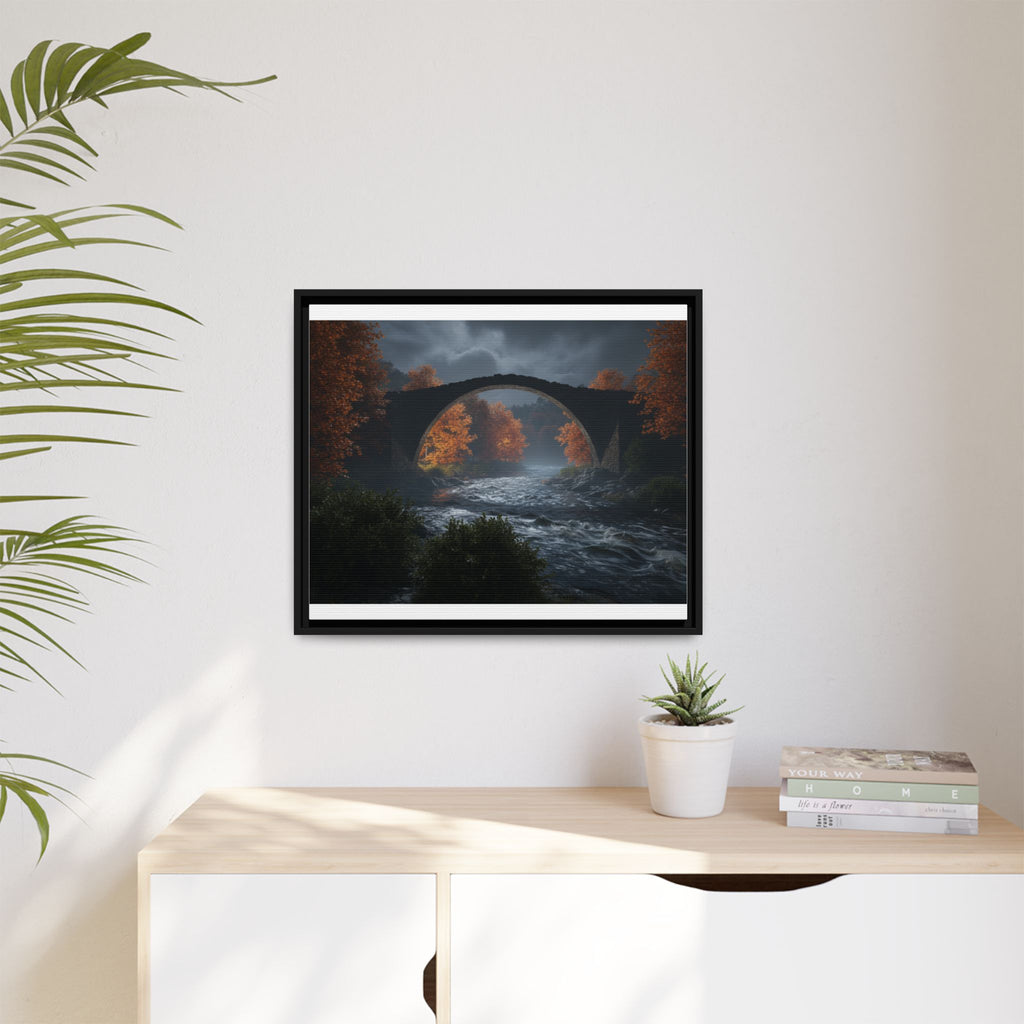 Framed Matte Canvas Print — Devil's Bridge