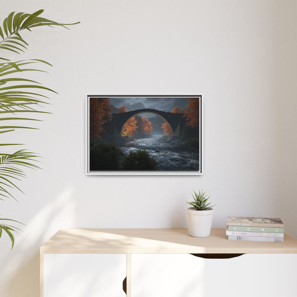 Framed Matte Canvas Print — Devil's Bridge