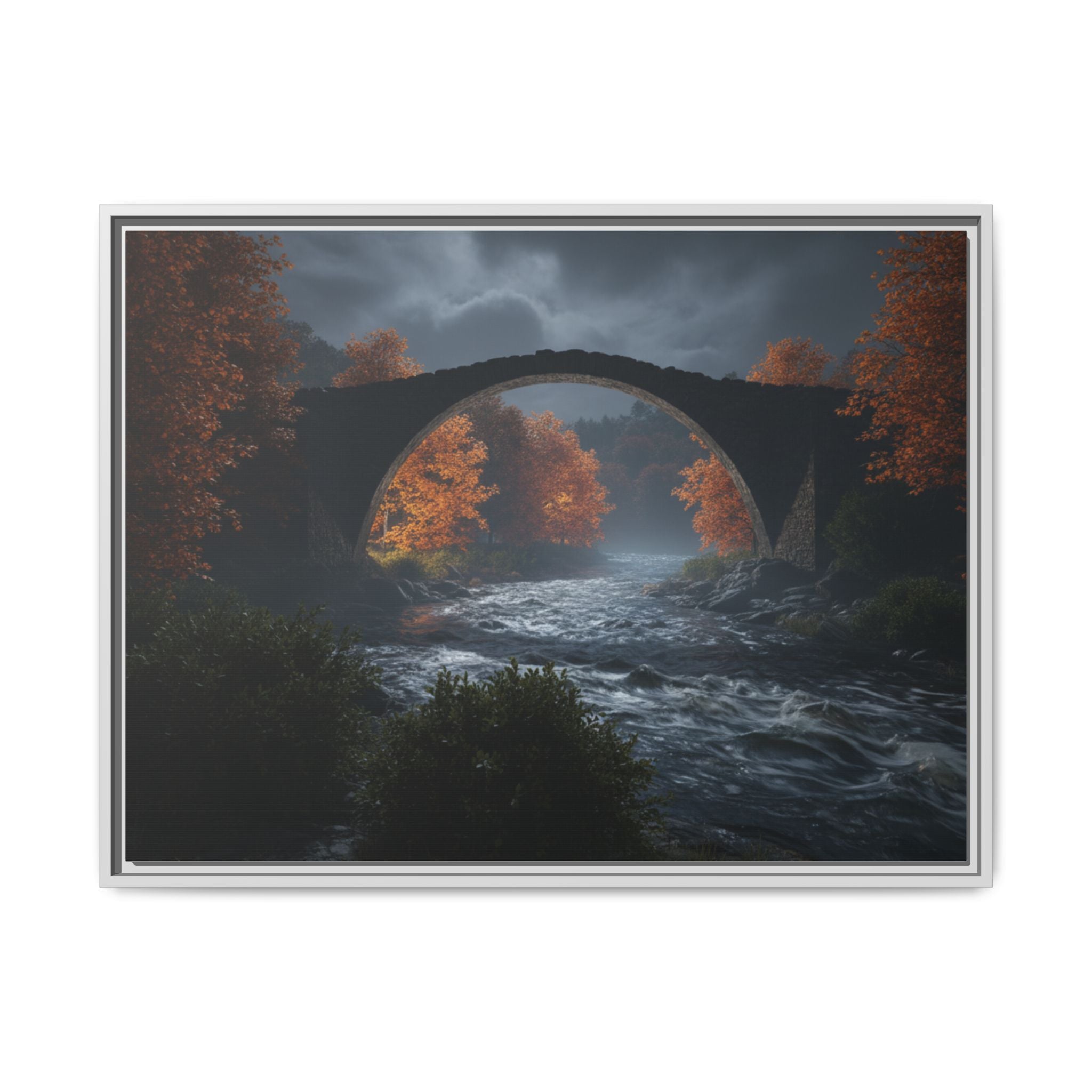 Framed Matte Canvas Print — Devil's Bridge
