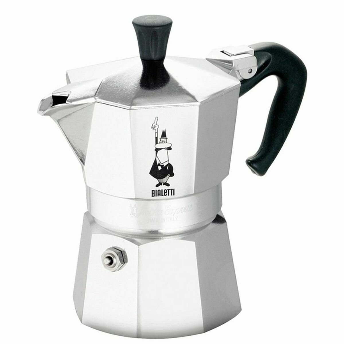 Italian Coffee Pot Bialetti 0001162 Silver Metal-18