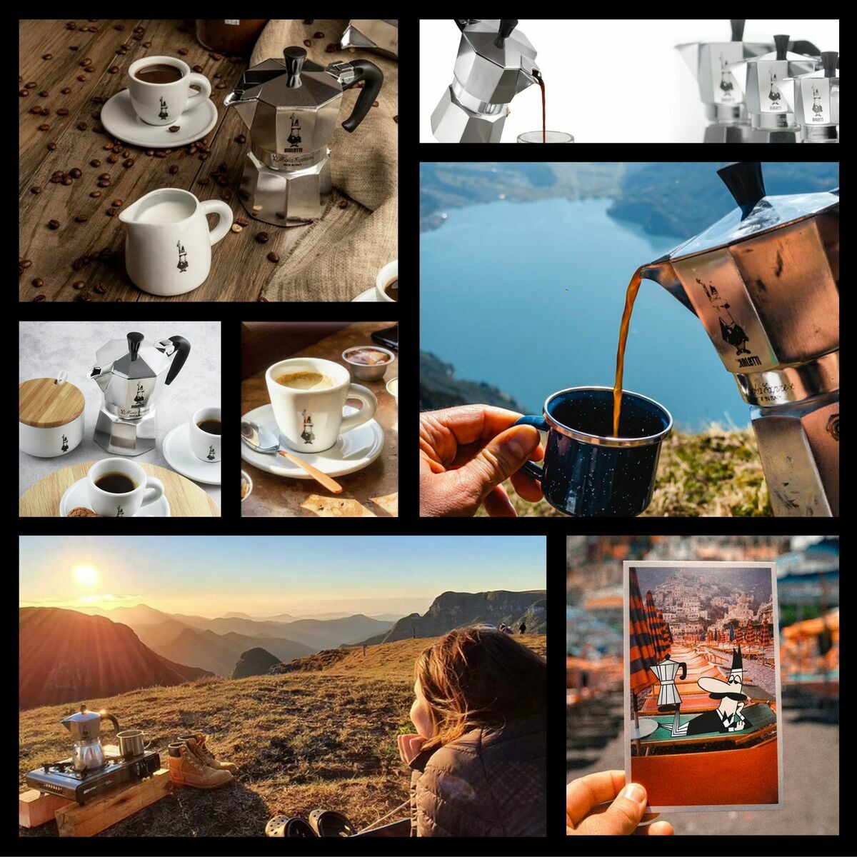 Italian Coffee Pot Bialetti 0001162 Silver Metal-11