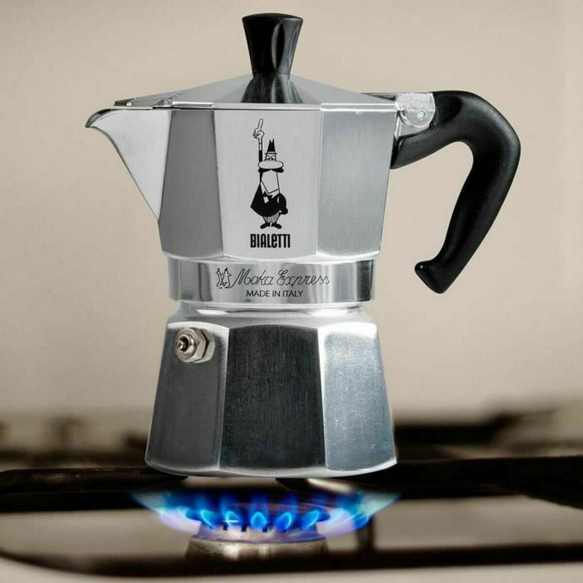 Italian Coffee Pot Bialetti 0001163 Silver Aluminium 6 Cups-14