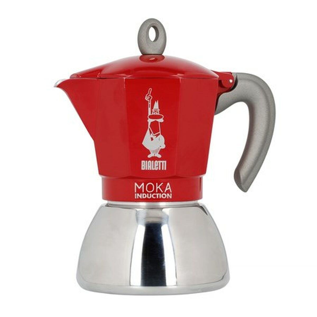 Italian Coffee Pot Bialetti Moka Induction rouge Metal-0