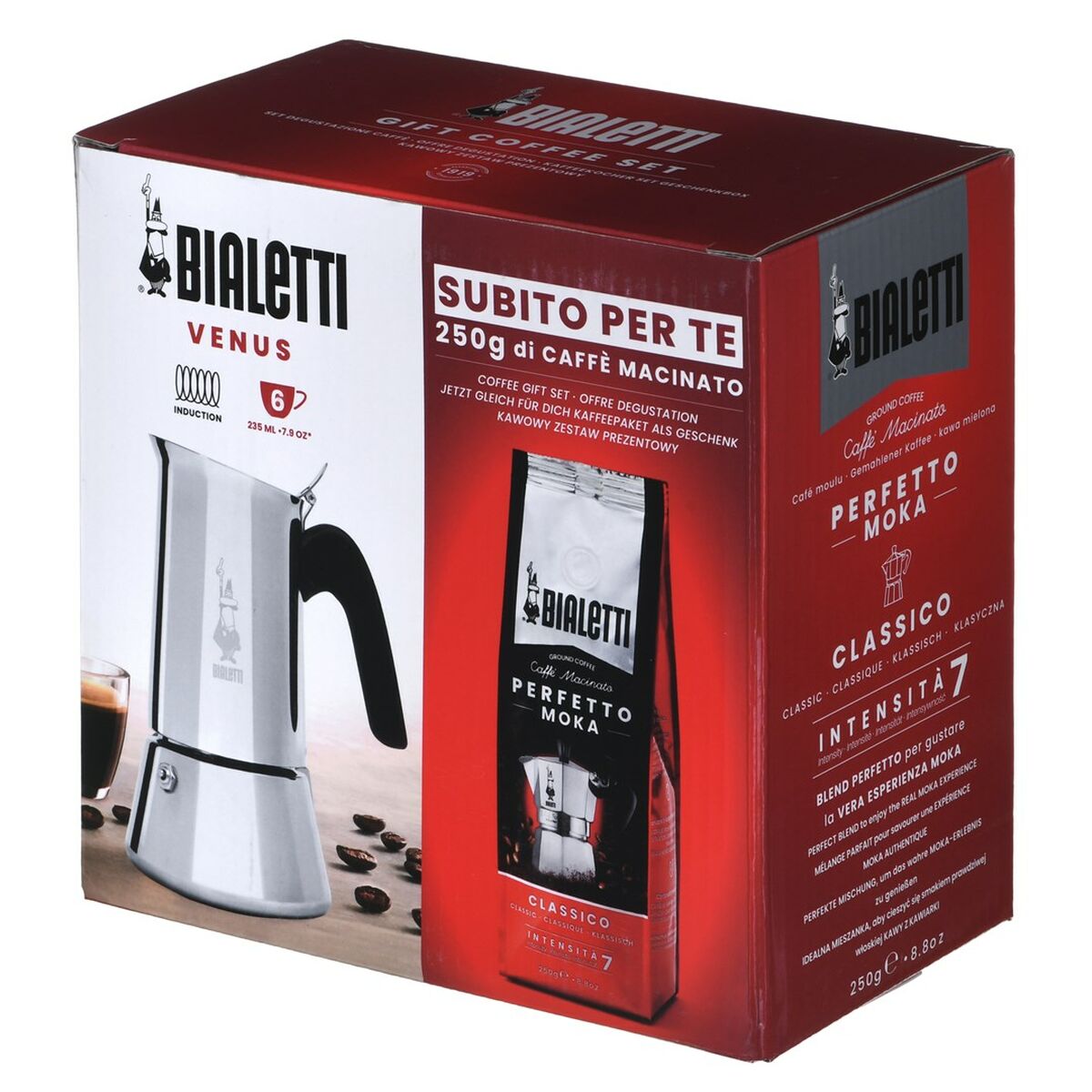 Italian Coffee Pot Bialetti Black-3