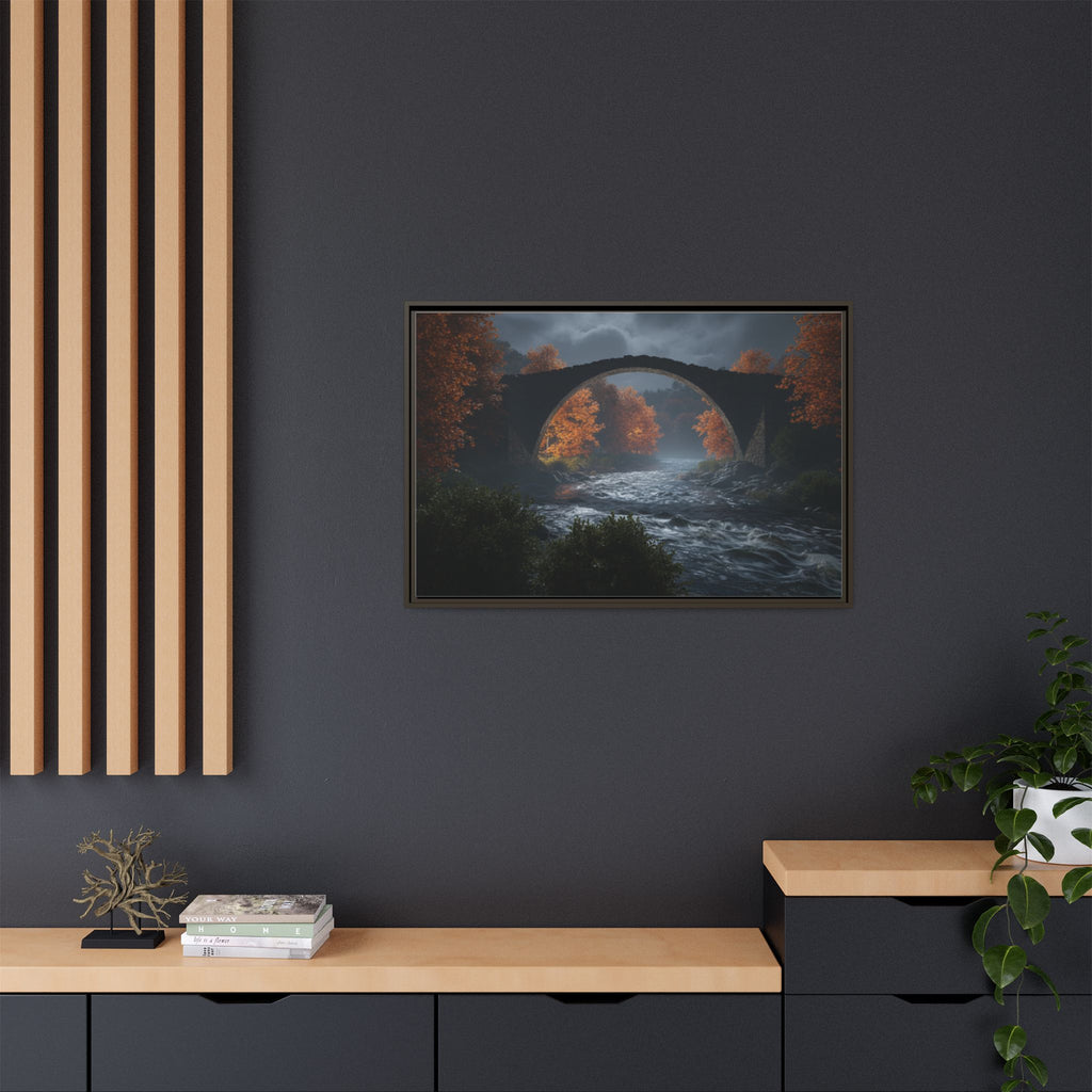 Framed Matte Canvas Print — Devil's Bridge