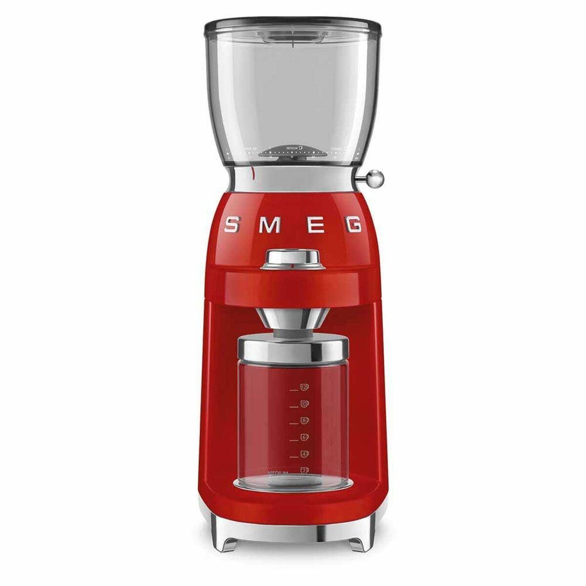 Electric Grinder Smeg CGF11RDEU Red Transparent 150 W 350 g-0