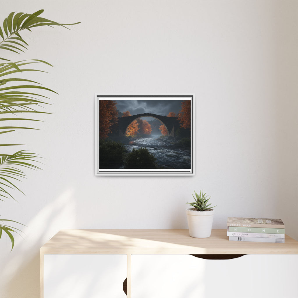 Framed Matte Canvas Print — Devil's Bridge