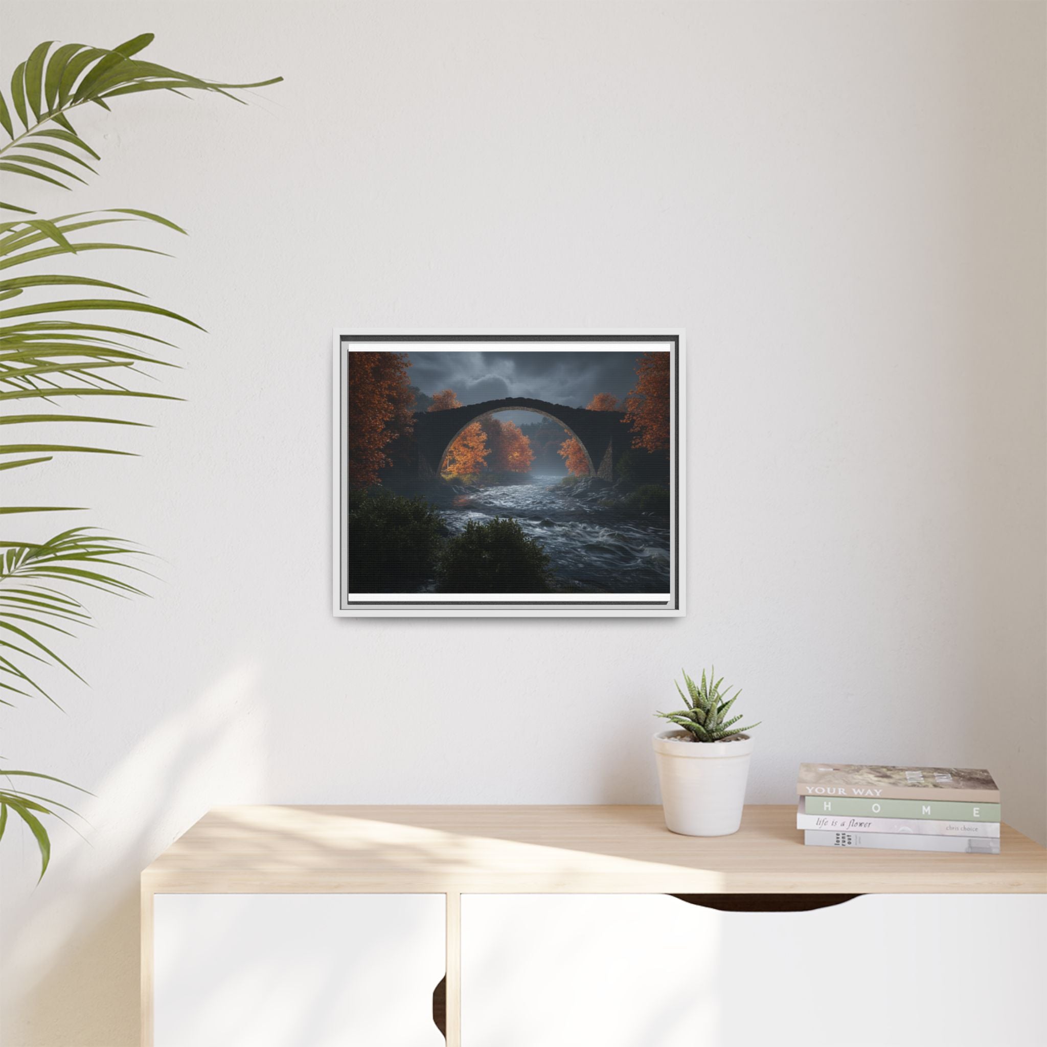 Framed Matte Canvas Print — Devil's Bridge