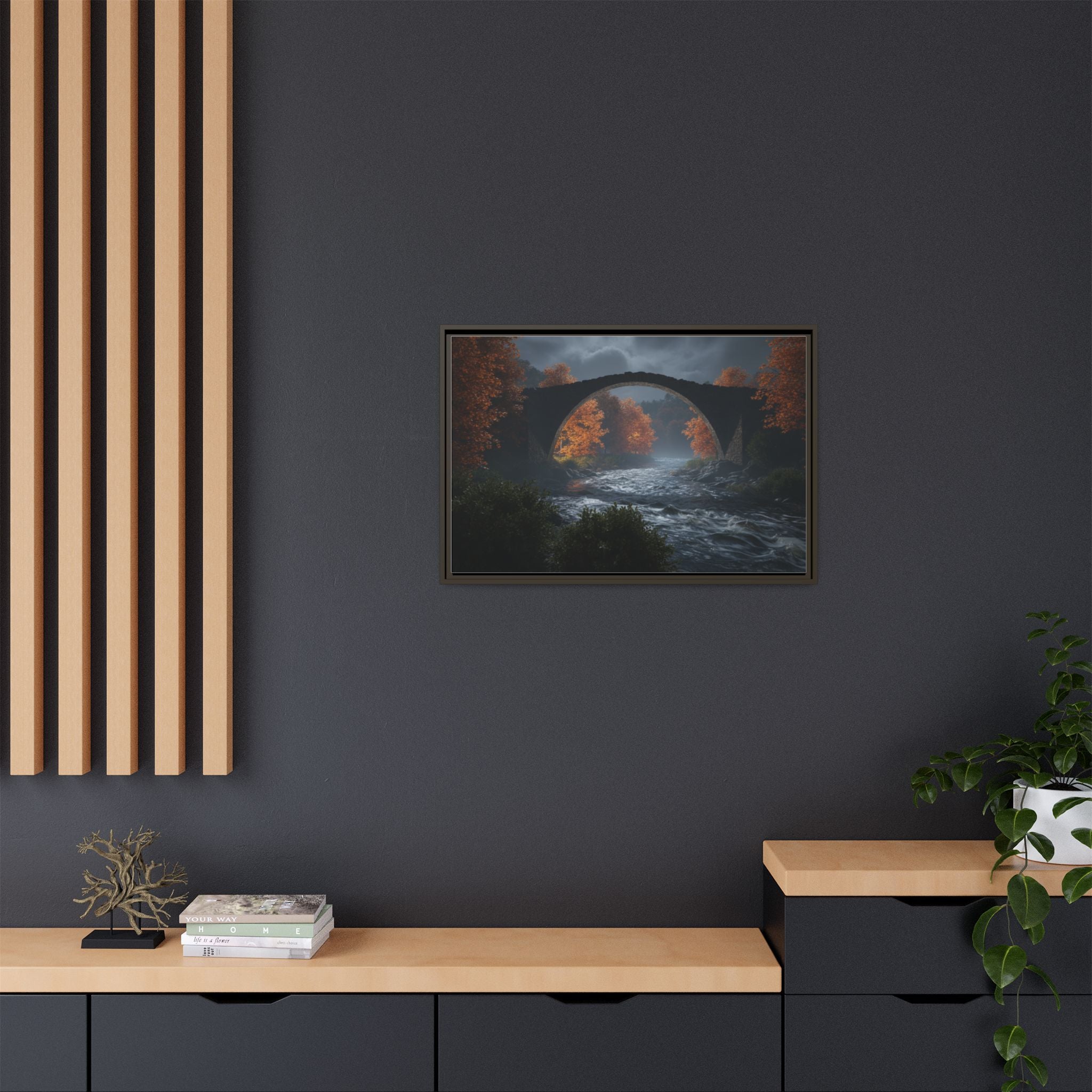 Framed Matte Canvas Print — Devil's Bridge