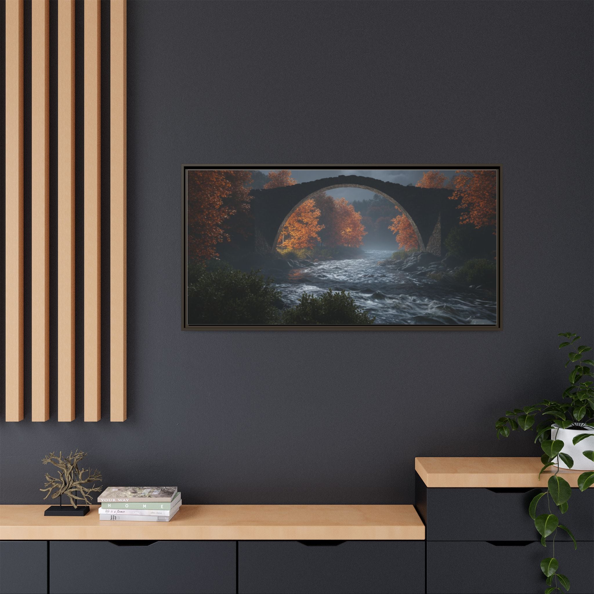 Framed Matte Canvas Print — Devil's Bridge