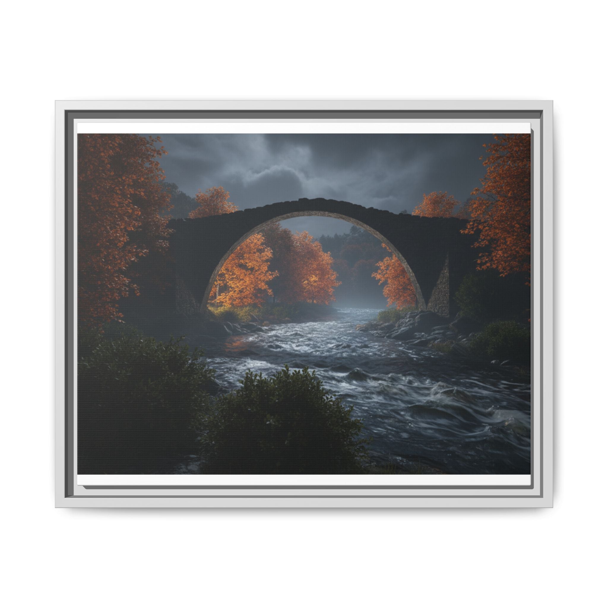 Framed Matte Canvas Print — Devil's Bridge