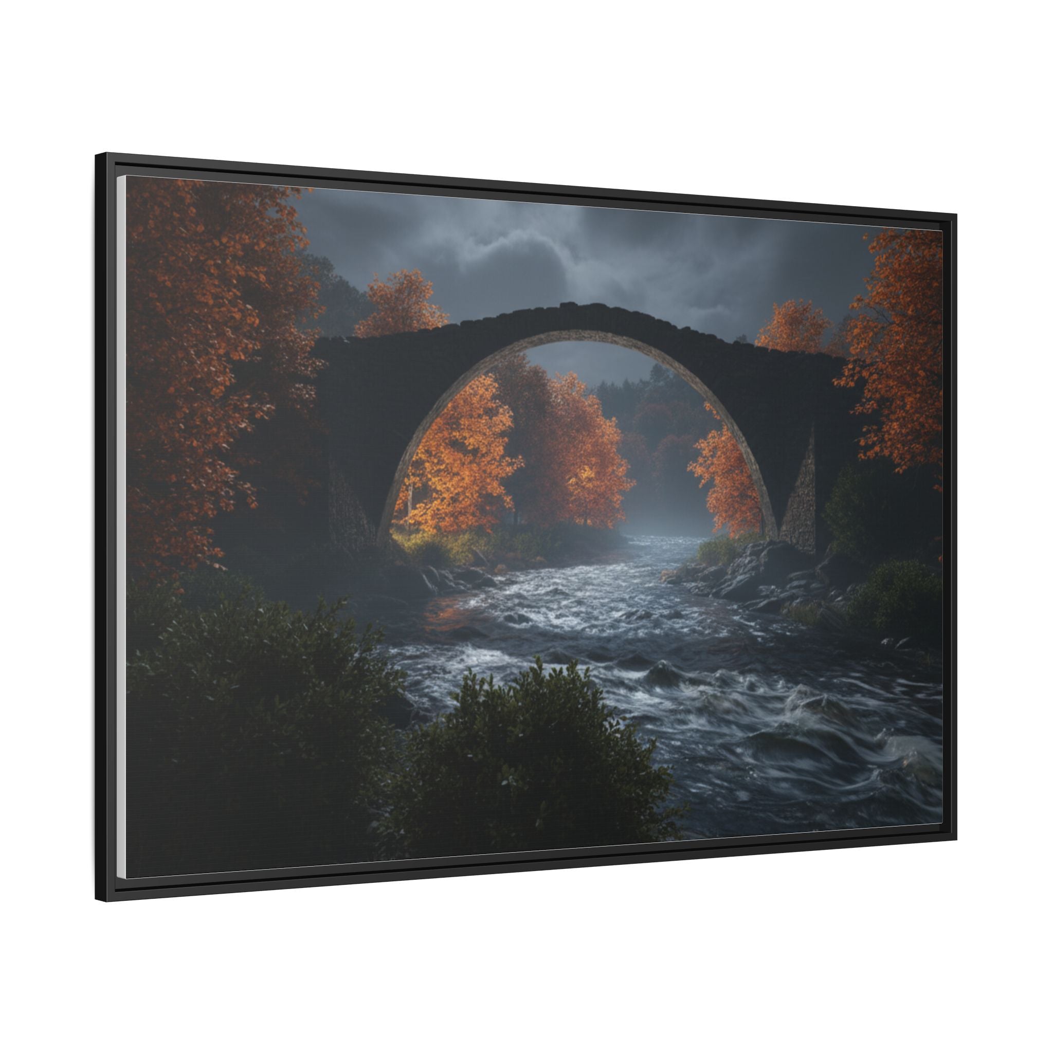 Framed Matte Canvas Print — Devil's Bridge
