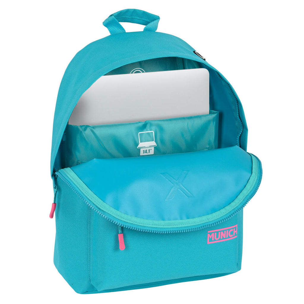 Laptop Backpack Munich  munich basicos  31 x 41 x 16 cm Turquoise-2