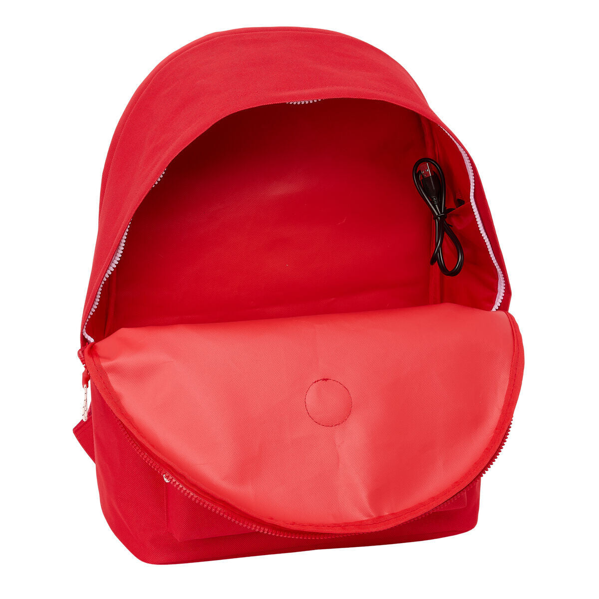 Rucksack for Laptop and Tablet with USB Output Sevilla Fútbol Club Red 31 x 44 x 18 cm-4