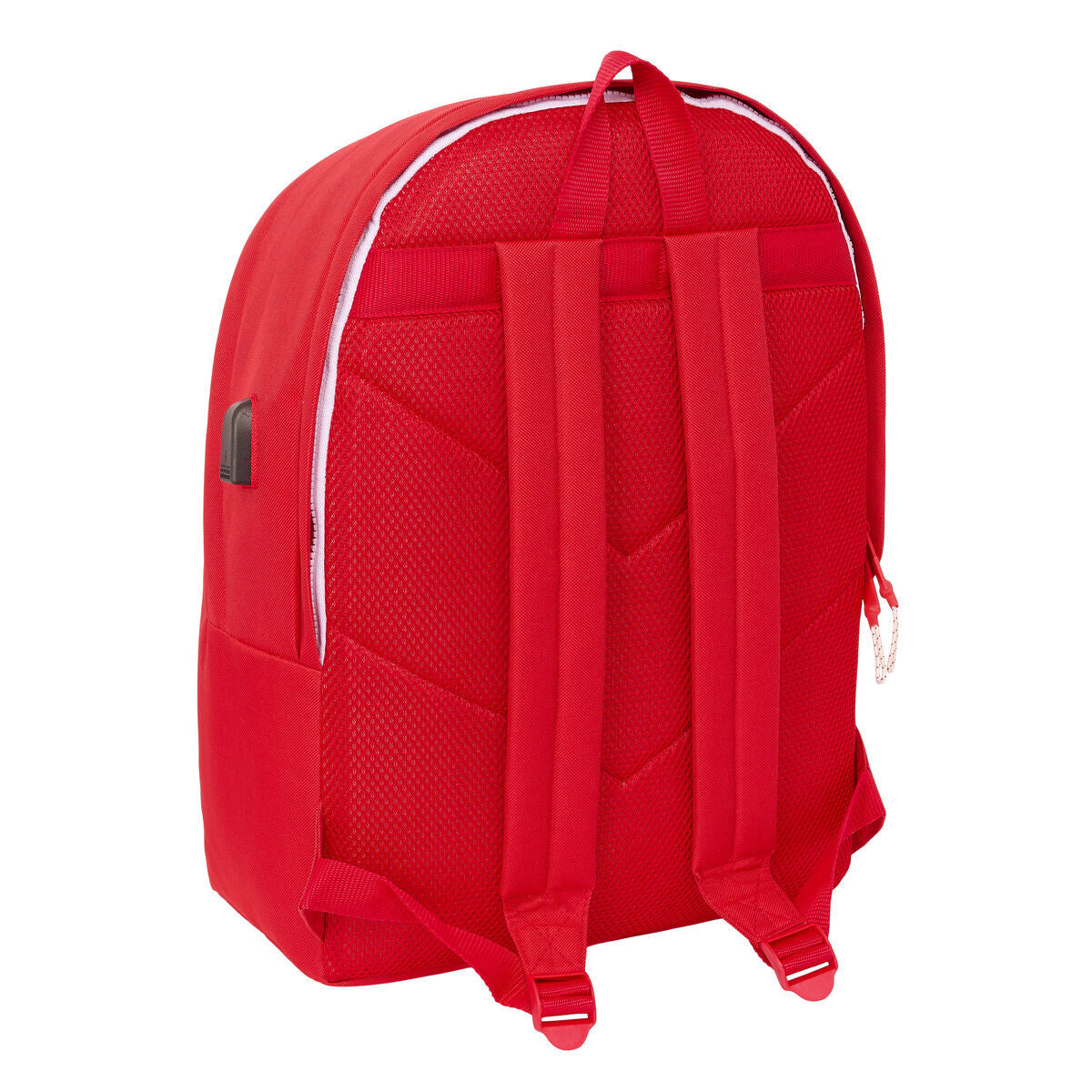 Rucksack for Laptop and Tablet with USB Output Sevilla Fútbol Club Red 31 x 44 x 18 cm-3