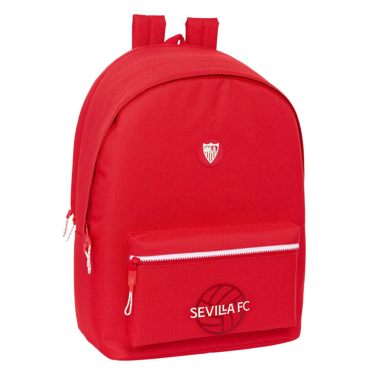 Rucksack for Laptop and Tablet with USB Output Sevilla Fútbol Club Red 31 x 44 x 18 cm-0