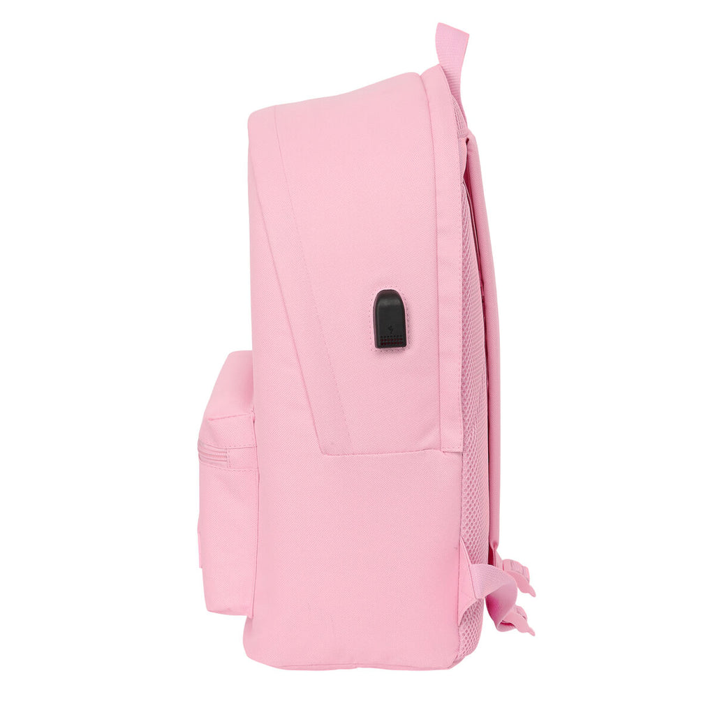 Laptop Backpack Real Madrid C.F. Pink 31 x 44 x 18 cm-1
