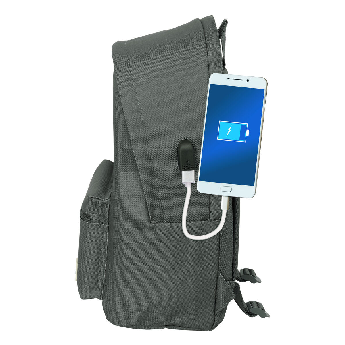 Laptop Backpack Harper & Neyer +usb harper & neyer Grey 31 x 44 x 18 cm-3