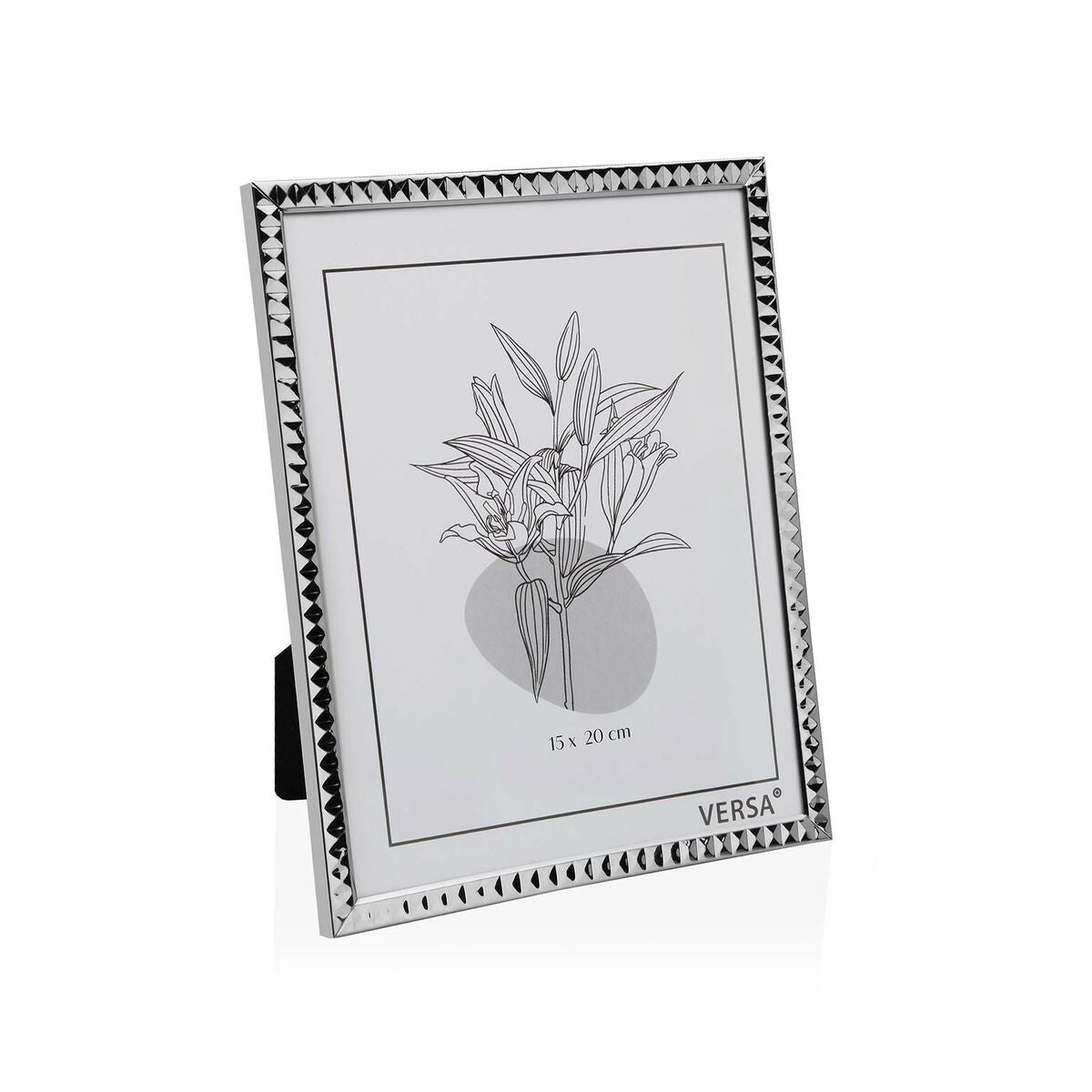 Photo frame Versa Silver Metal Minimalist 1 x 20,5 x 15,5 cm-0