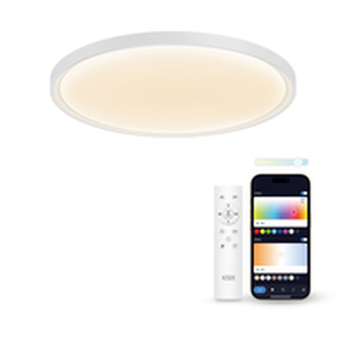 LED Flush-fitting ceiling light KSIX SmartLED KSIX Halo 2 White Plastic 25 W (3000k - 6500k) (6500 K)-1