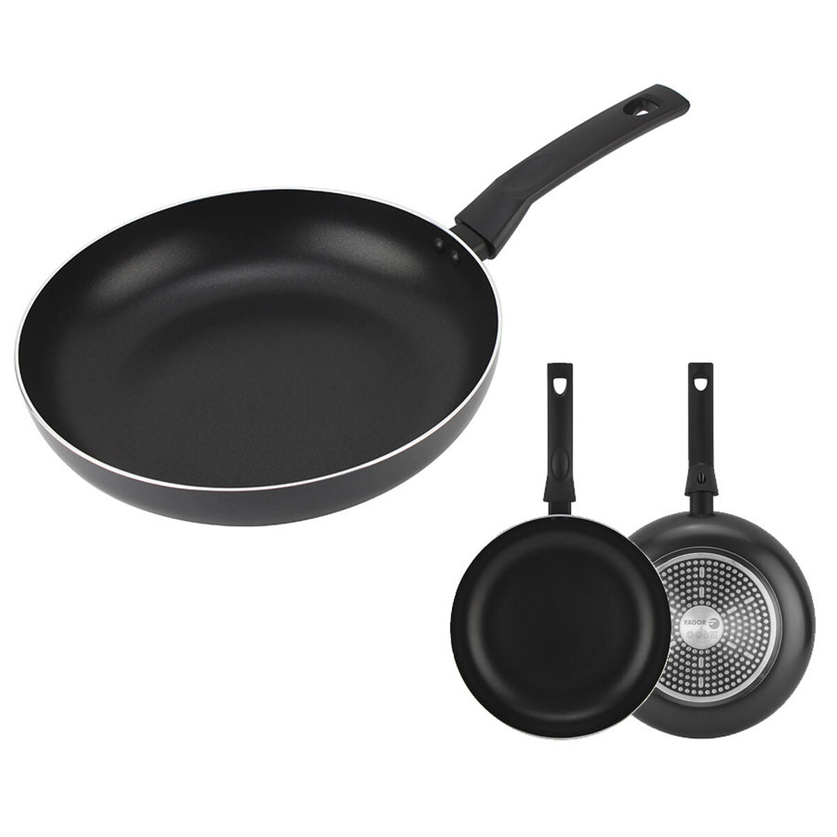 Set of Frying Pans Fagor IRIS Black-0