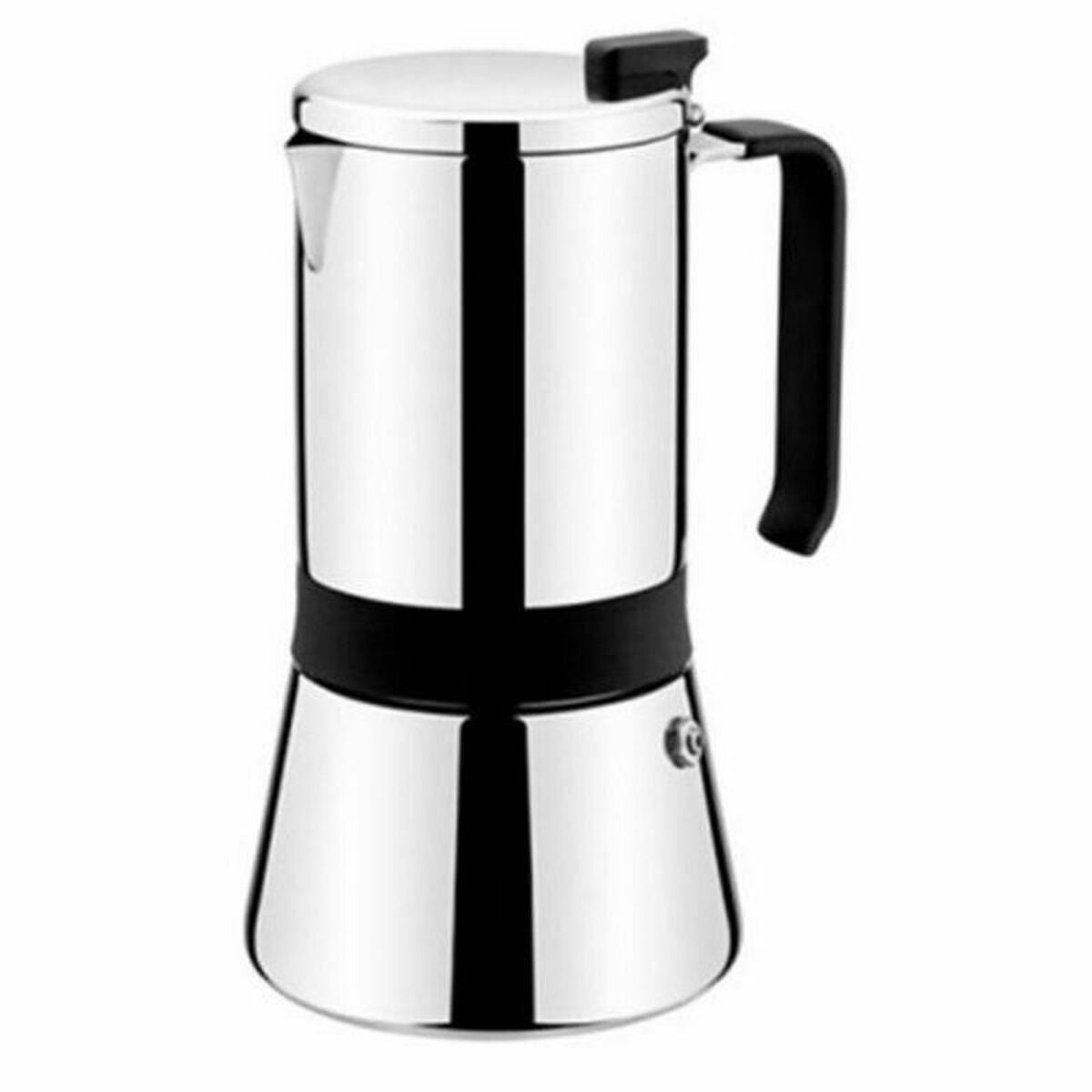 Italian Coffee Pot Monix M770010 Stainless steel 10 Cups Grey 500 ml 900 g-0