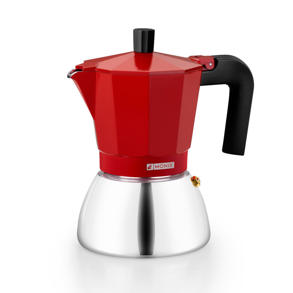 Italian Coffee Pot BRA INOX RED 9T Red 470 ml-10