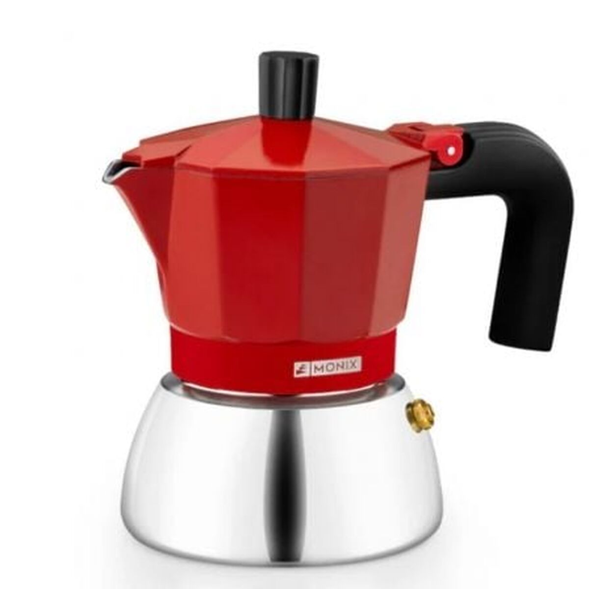 Italian Coffee Pot BRA INOX RED 9T Red 470 ml-1