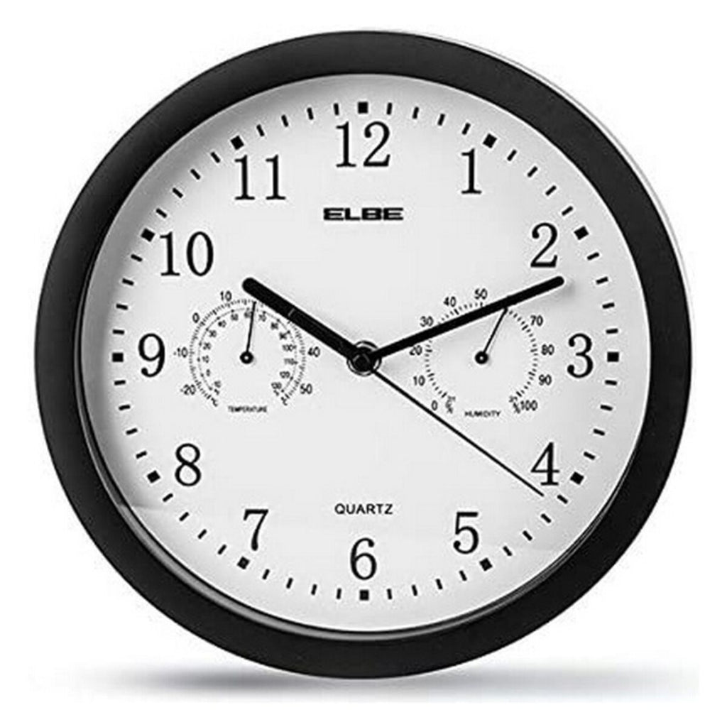 Wall Clock ELBE RP-1005-N White/Black-0
