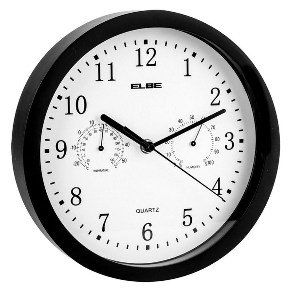 Wall Clock ELBE RP-1005-N White/Black-8