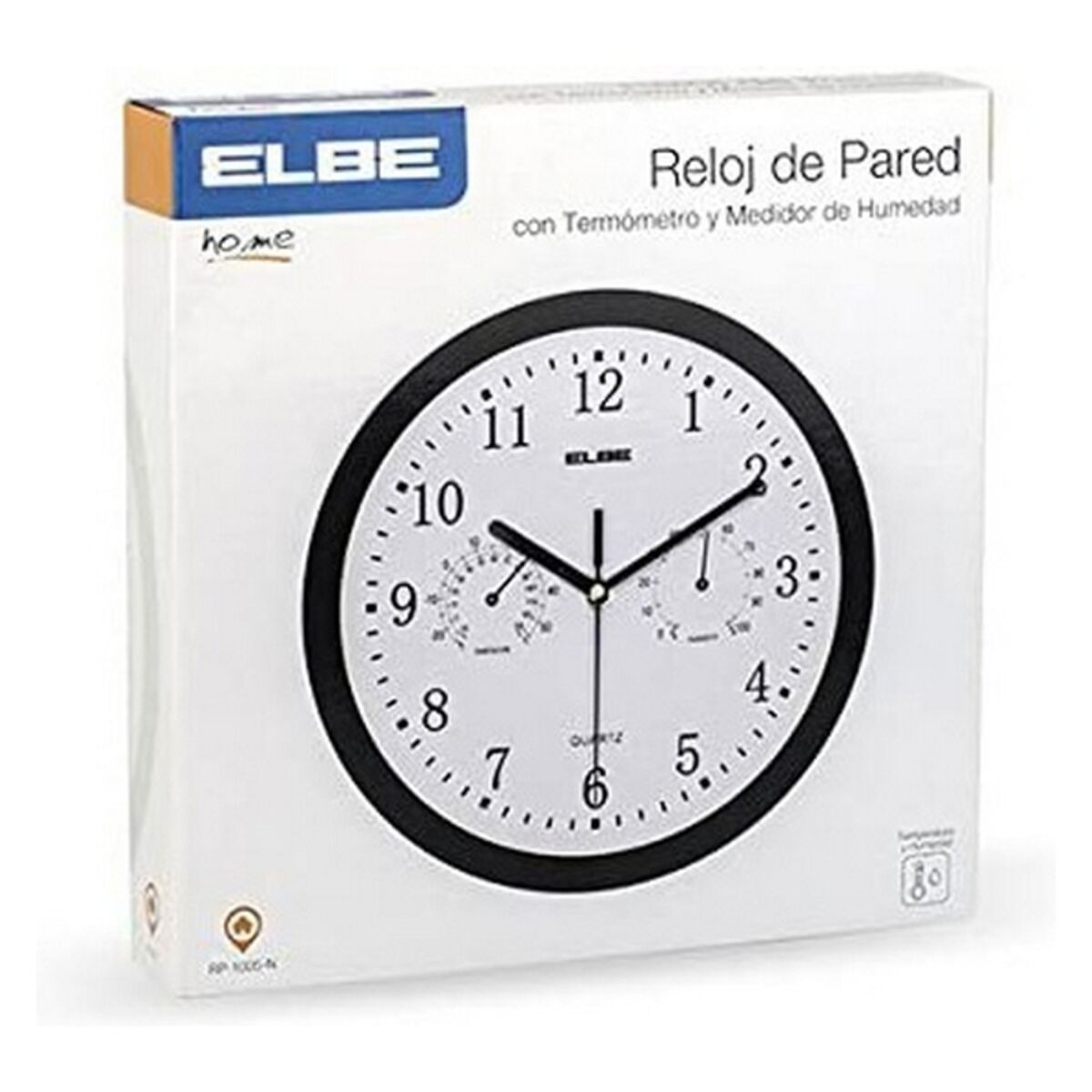 Wall Clock ELBE RP-1005-N White/Black-1
