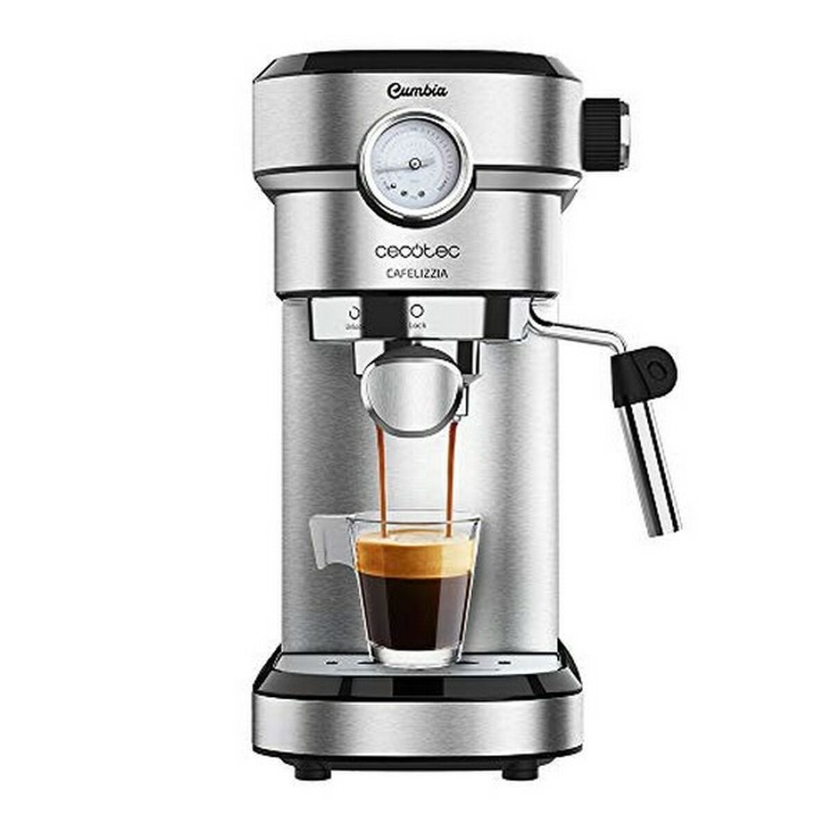 Express Manual Coffee Machine Cecotec Cafelizzia 790 Steel Pro 1,2 L 20 bar 1350W Steel 1,2 L-0