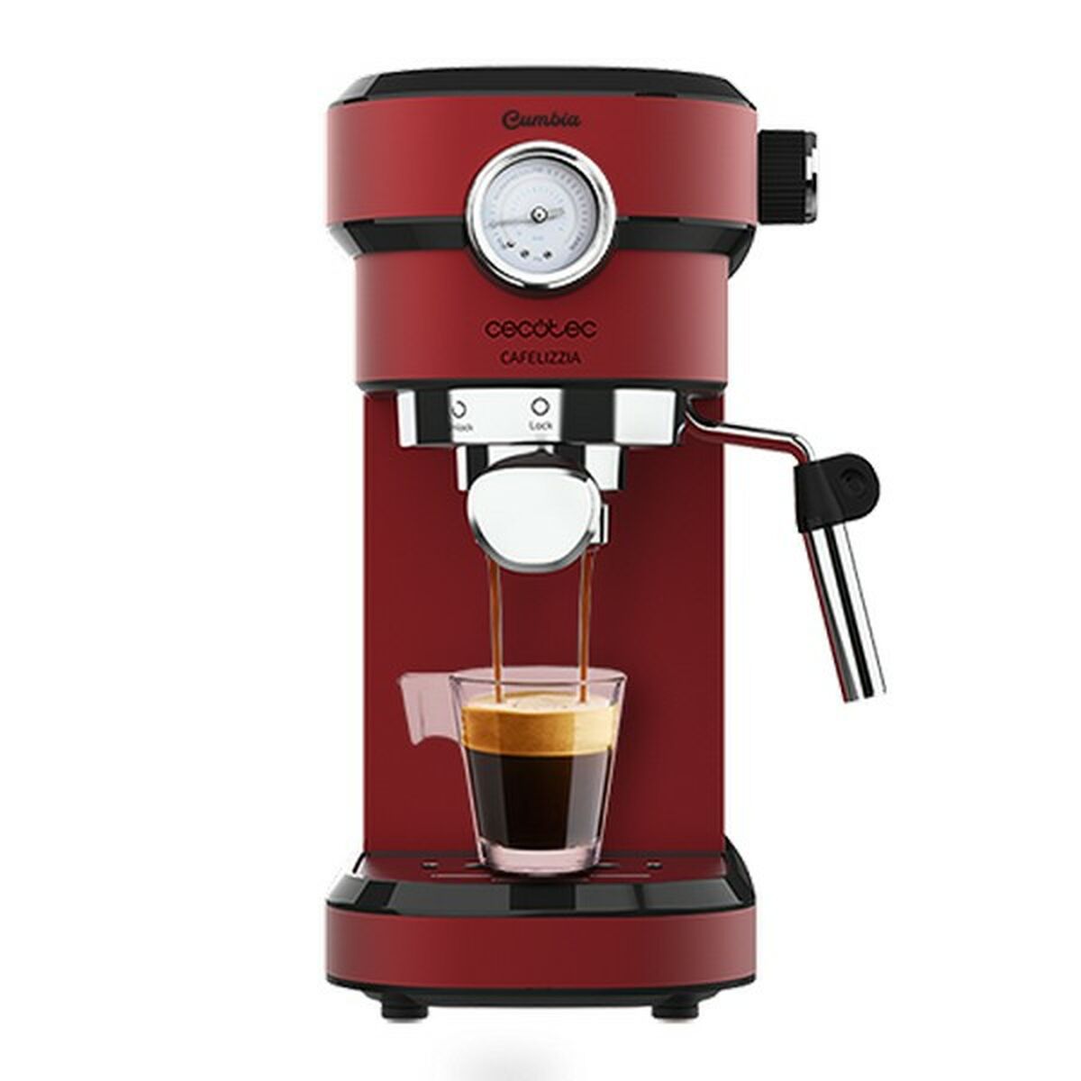 Express Manual Coffee Machine Cecotec Cafelizzia 790 Shiny Pro 1,2 L 20 bar 1350W Red 1,2 L-0