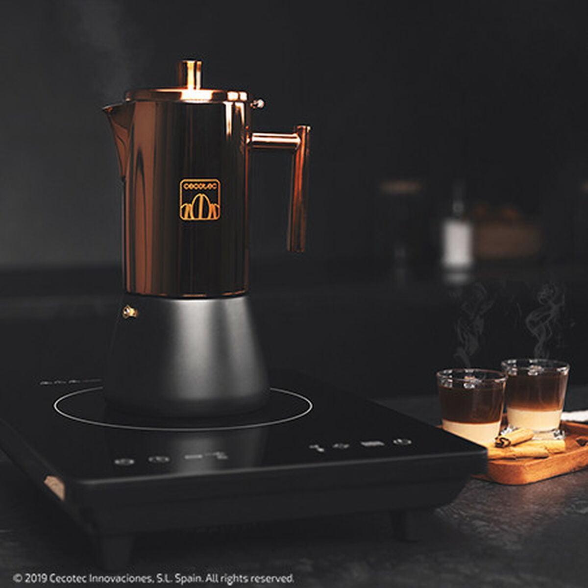 Italian Coffee Pot Cecotec Cumbia Moking 100 ml/200 ml/300 ml Stainless steel-2