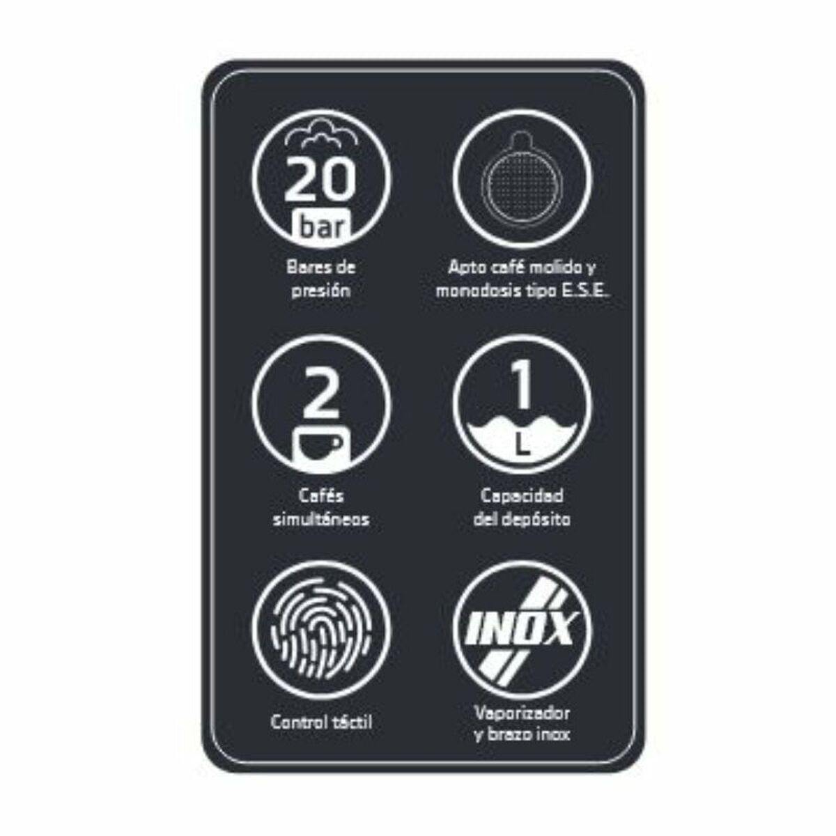 Express Manual Coffee Machine Orbegozo 18309 Black 950 W 20 bar 1 L-4